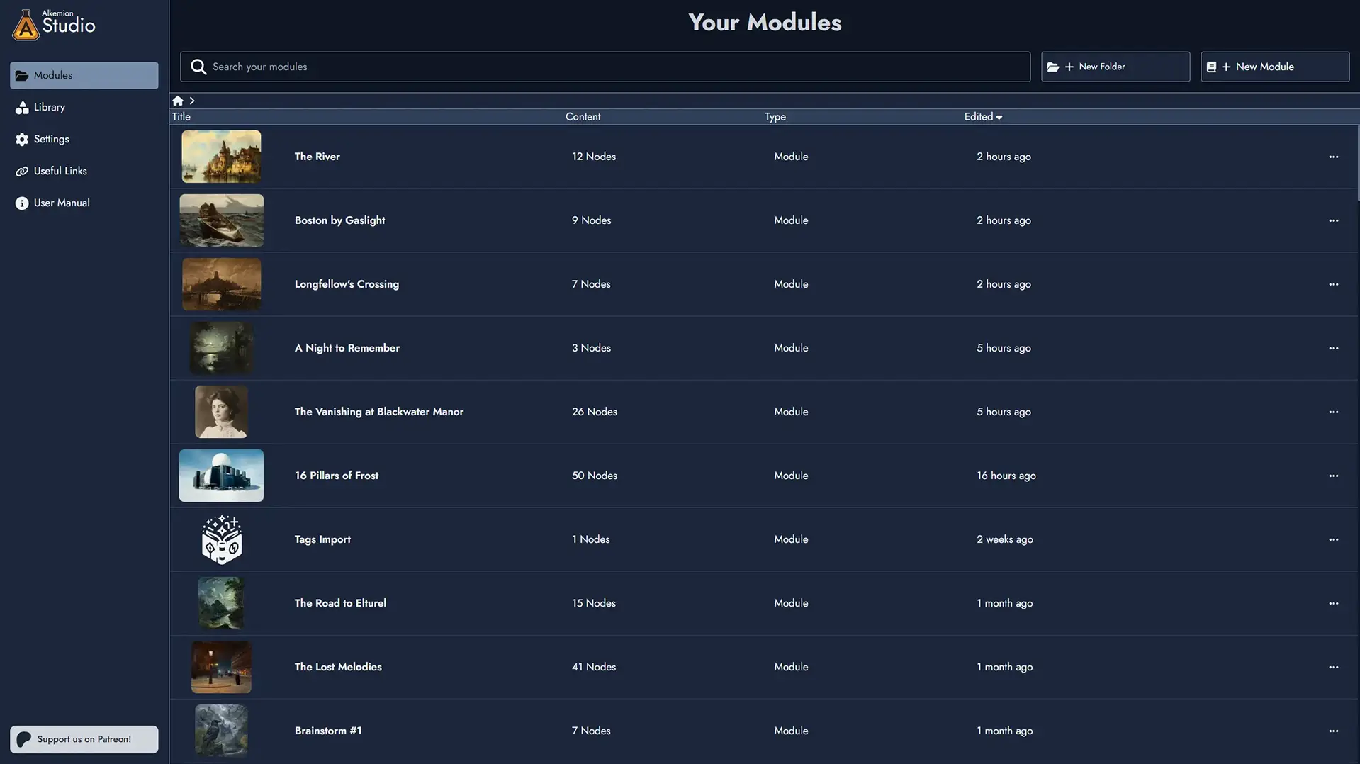 Screenshot of Alkemion Studio's Lobby